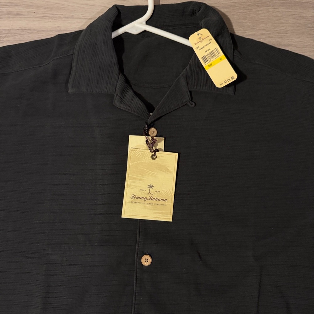 Tommy Bahama Black Short Sleeve Shirt